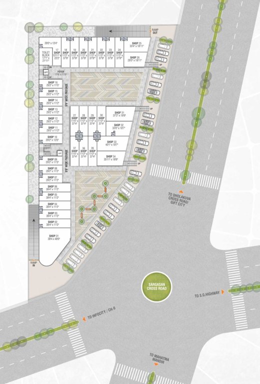  tangent Tangent Ground Floor Cluster Plan