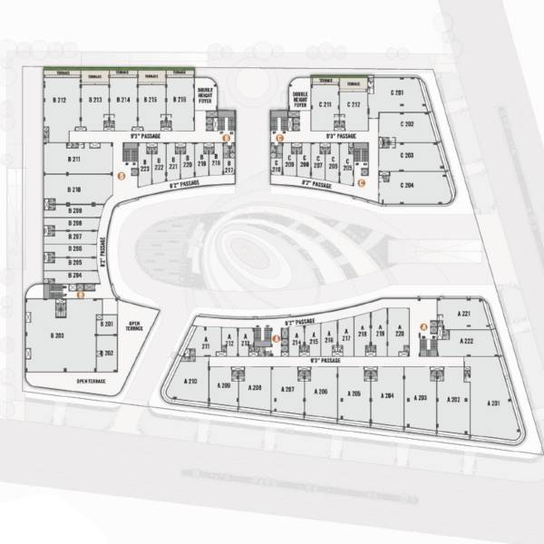  the-landmark Block A,B & C Cluster Plan for 2nd Floor