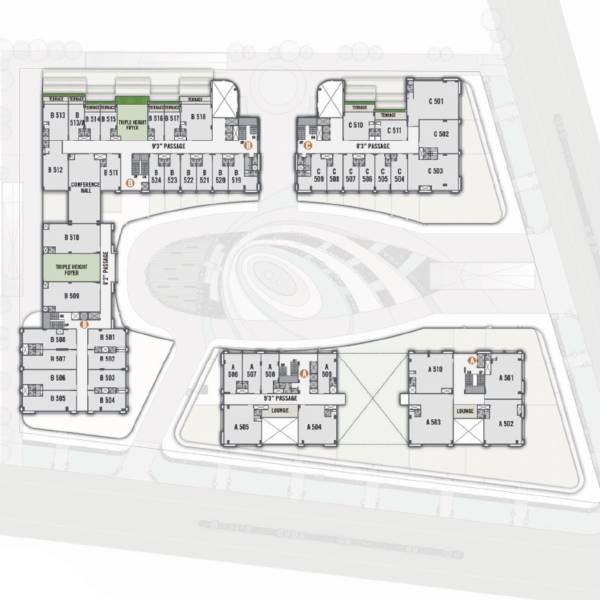  the-landmark Block A,B & C Cluster Plan for 5th Floor