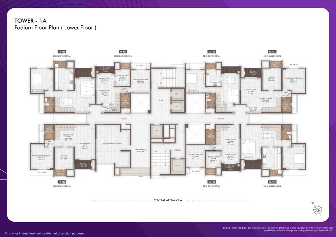 geras island of joy Tower 1 Cluster Plan
