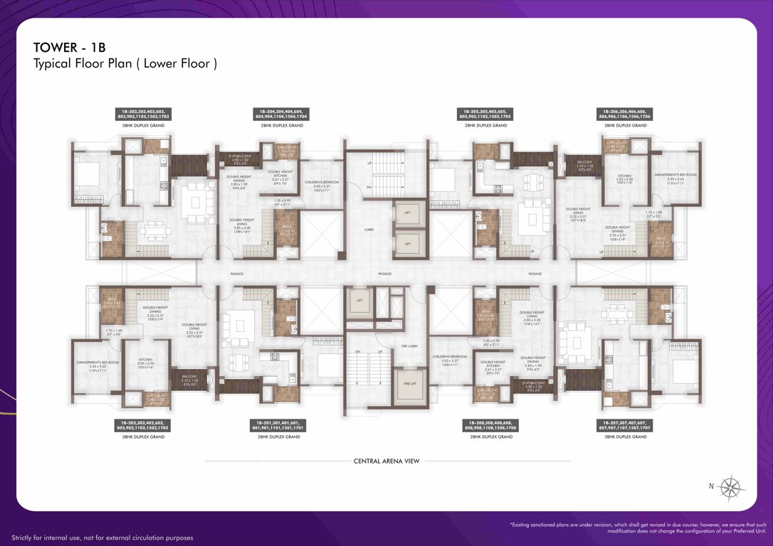 geras island of joy Tower 4 Cluster Plan