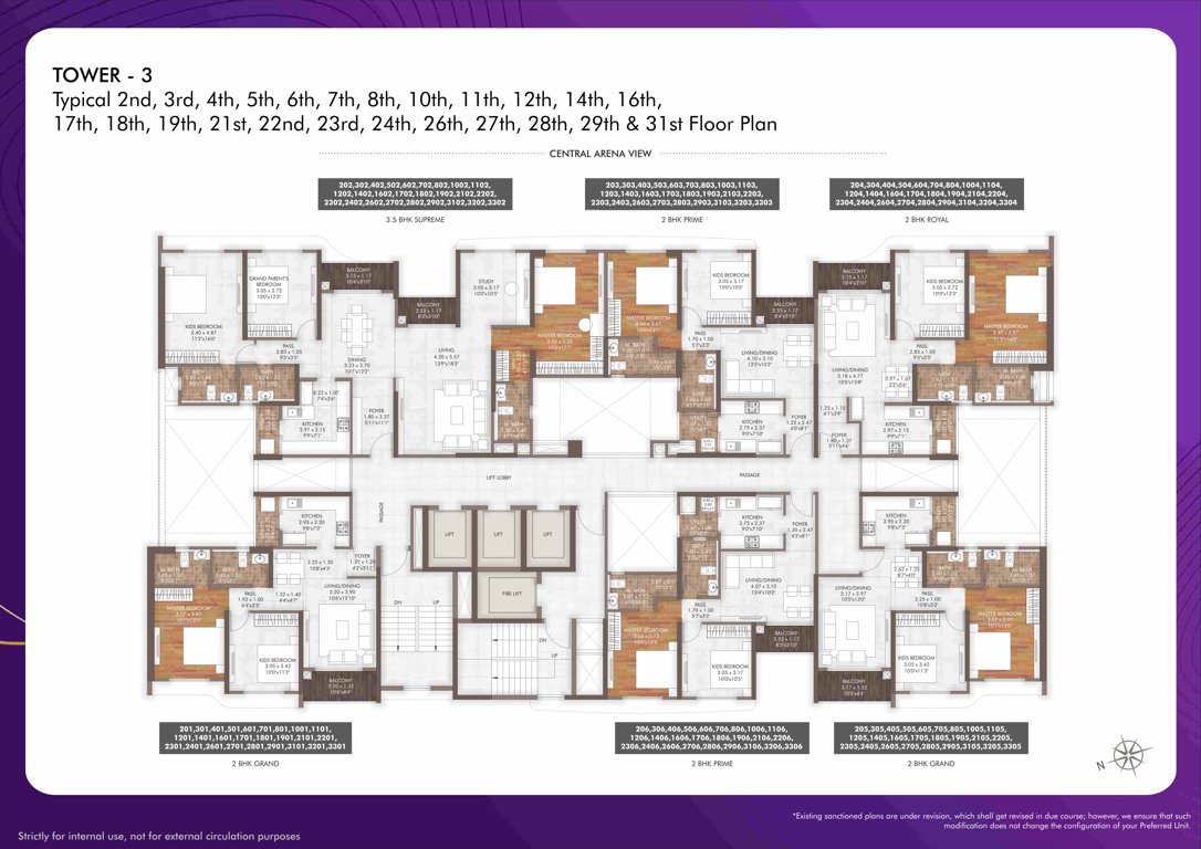 geras island of joy Tower 5 Cluster Plan