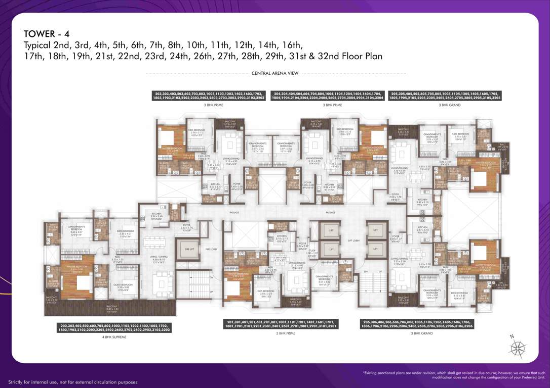 geras island of joy Tower 6 Cluster Plan
