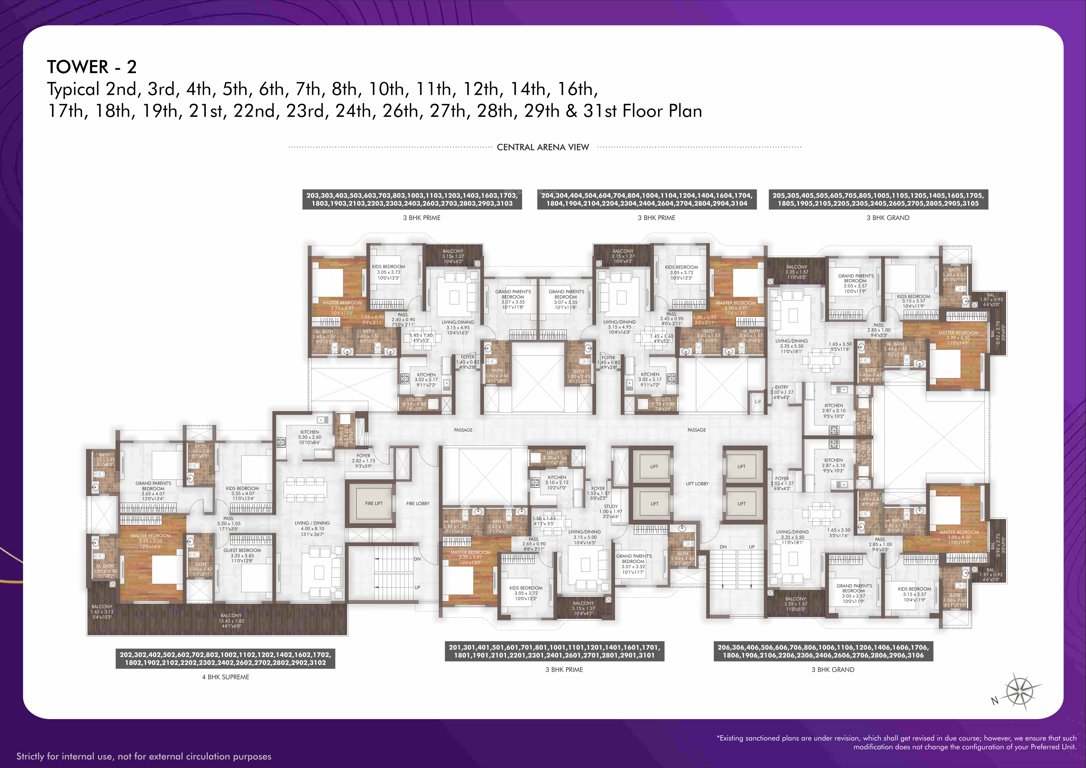geras island of joy Tower 8 Cluster Plan