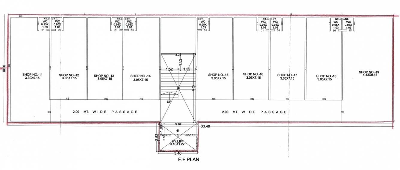  sahjanand complex Sahjanand Complex Cluster Plan for 1st Floor