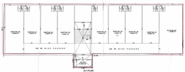  sahjanand-complex Sahjanand Complex Cluster Plan for 2nd Floor