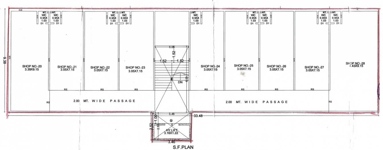  sahjanand complex Sahjanand Complex Cluster Plan for 2nd Floor