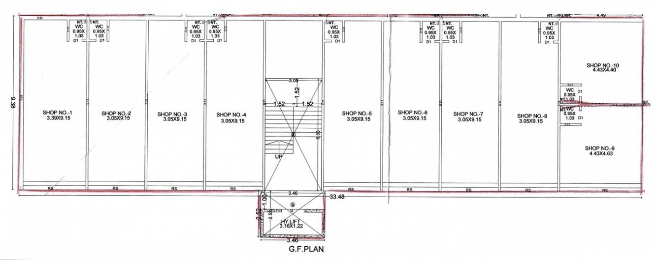  sahjanand complex Sahjanand Complex Cluster Plan for ground Floor