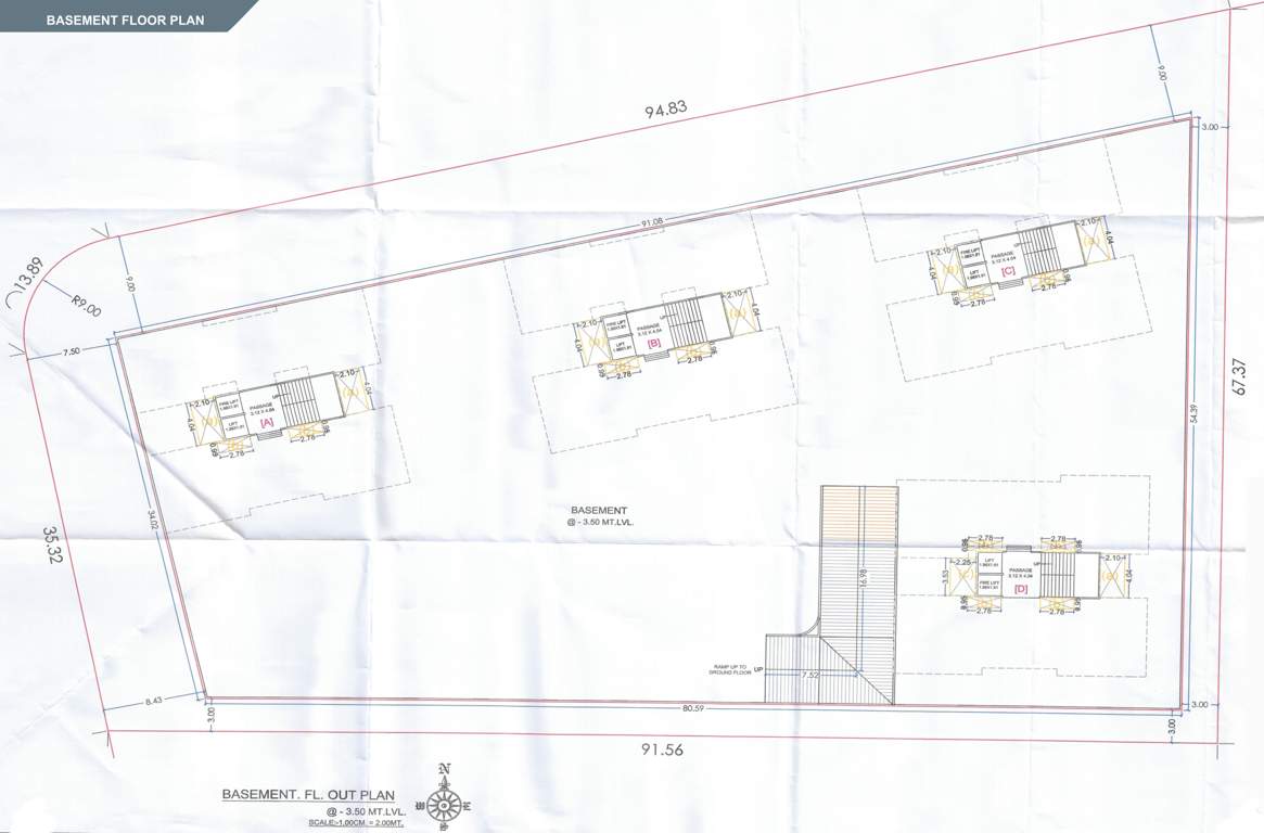 luxuria A, B, C, D Basement Cluster Plan