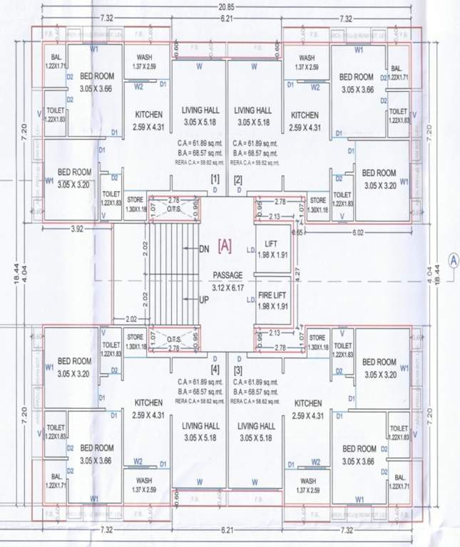  luxuria A Cluster Plan From 3rd To 14th Floor