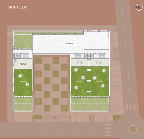  arena Shree Sarju Arena Cluster Plan for 6th Floor