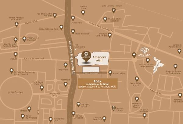  amanora-apex Location Plan