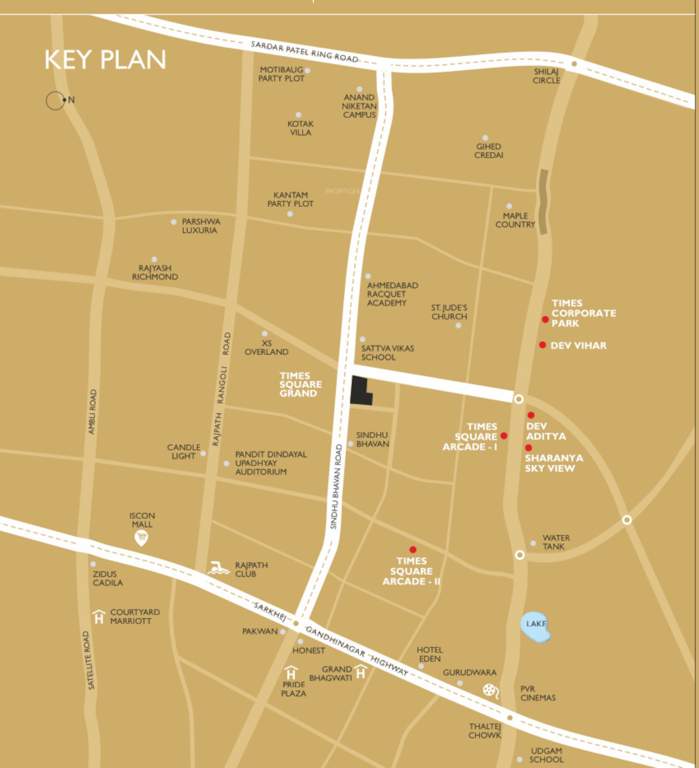  times square grand Location Plan