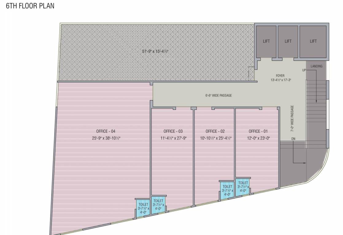  business square Business Square Cluster Plan for 6th Floor