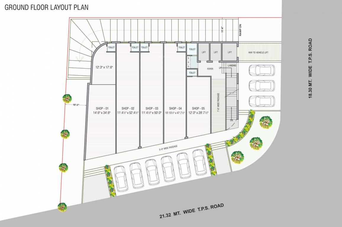  business square Business Square Ground Floor Cluster Plan