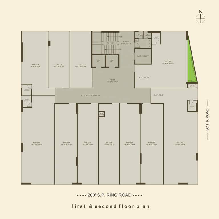  prominence Prominence Cluster Plan from 1st to 2nd Floor