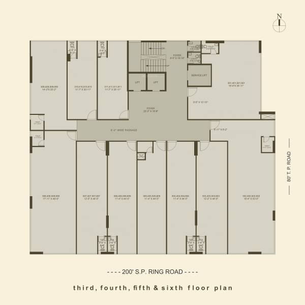  prominence Prominence Cluster Plan from 3rd to 6th Floor