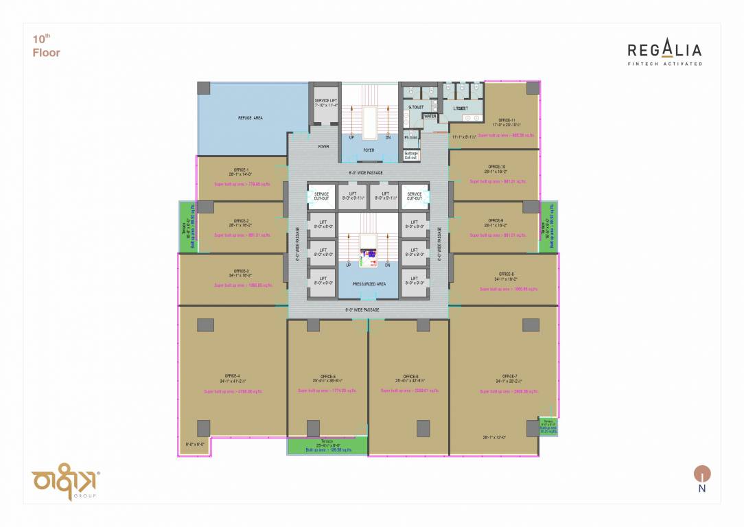 regalia Regalia Cluster Plan for 10th Floor