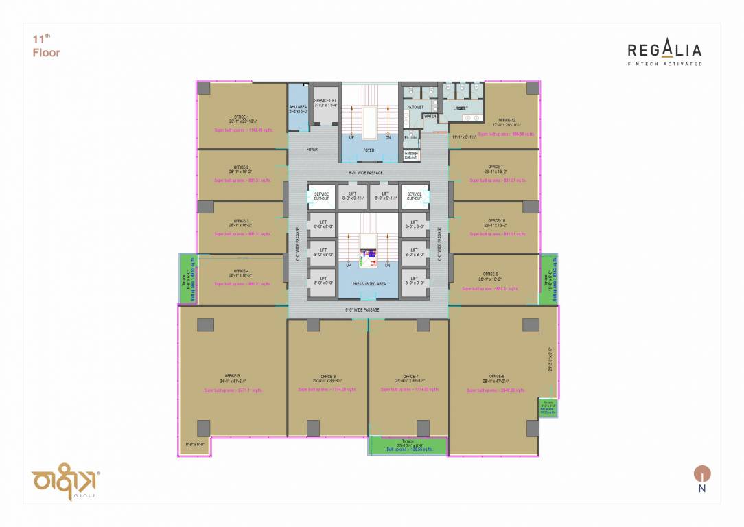regalia Regalia Cluster Plan for 11th Floor