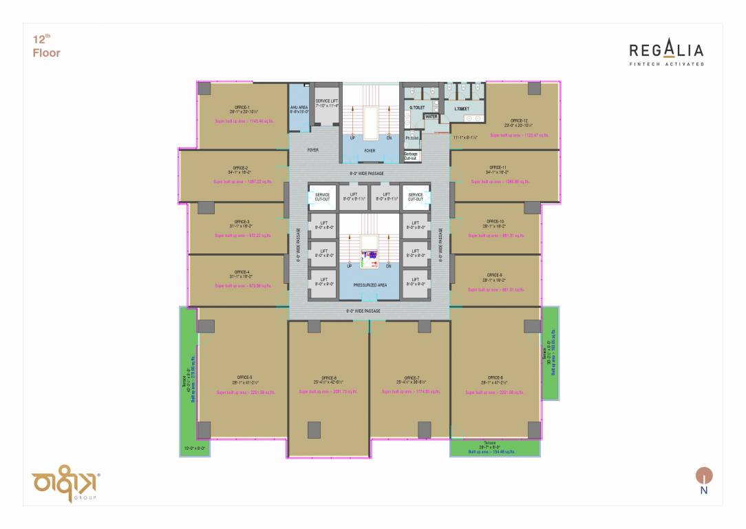 regalia Regalia Cluster Plan for 12th Floor