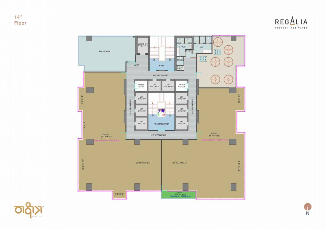 regalia Regalia Cluster Plan for 14th Floor