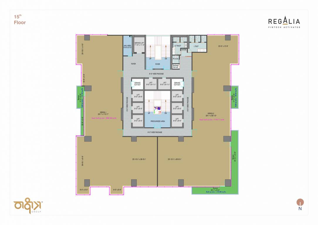 regalia Regalia Cluster Plan for 15th Floor