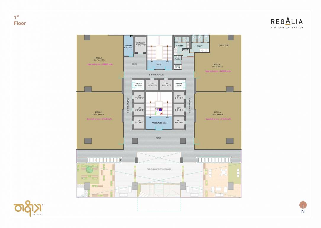regalia Regalia Cluster Plan for 1st Floor
