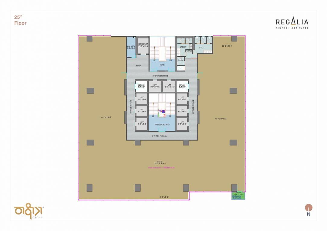 regalia Regalia Cluster Plan for 25th Floor