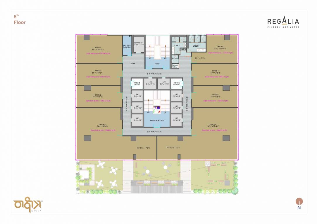 regalia Regalia Cluster Plan for 5th Floor