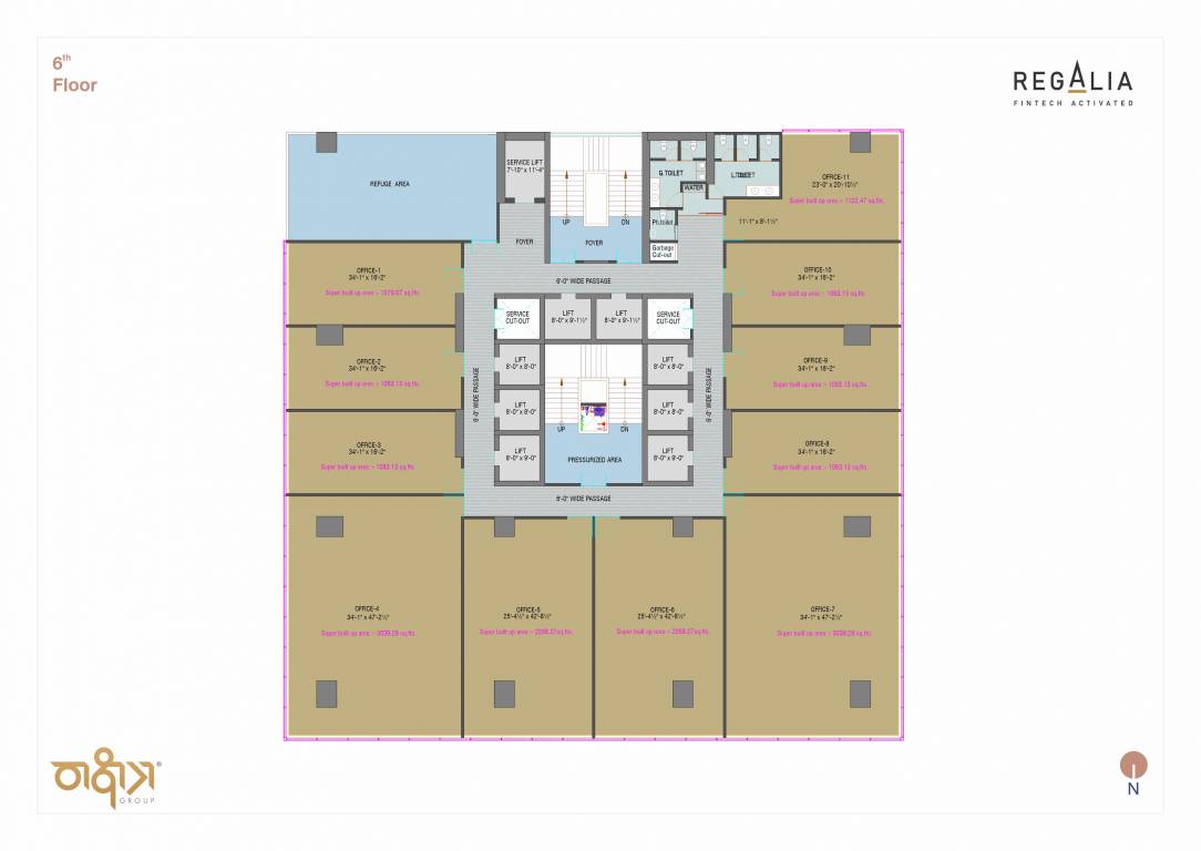 regalia Regalia Cluster Plan for 6th Floor