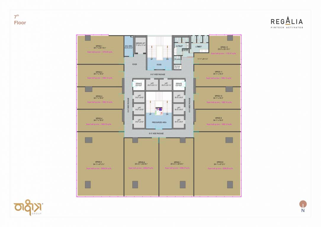 regalia Regalia Cluster Plan for 7th Floor