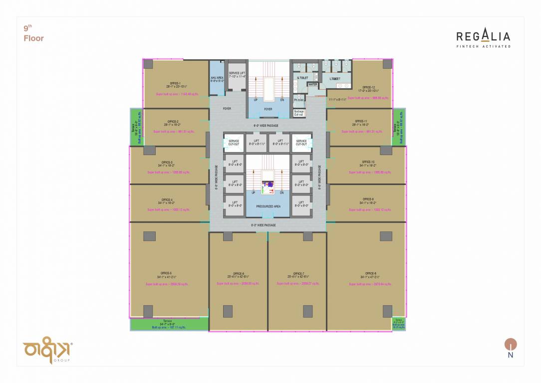 regalia Regalia Cluster Plan for 9th Floor