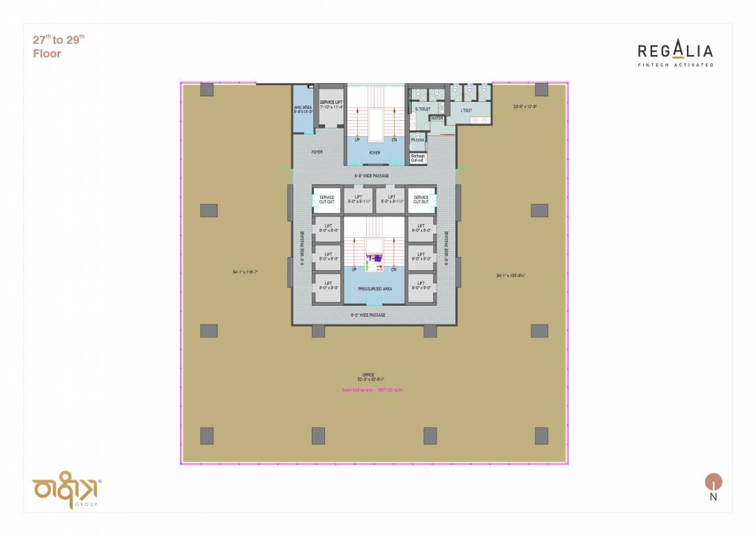 regalia Regalia Cluster Plan from 27th to 29th Floor