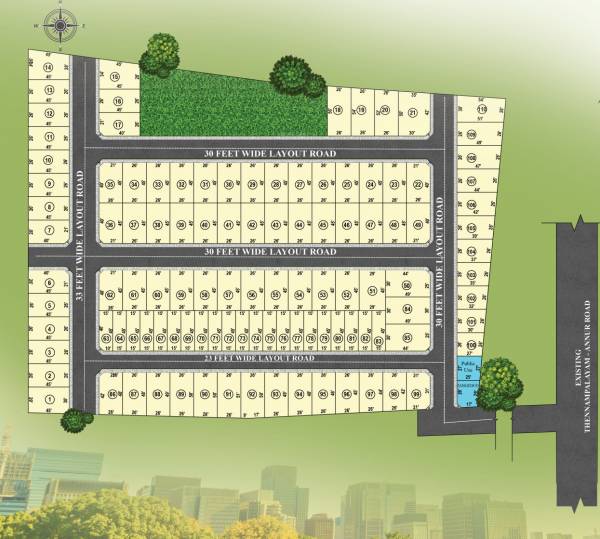  the-lotus-town Layout Plan
