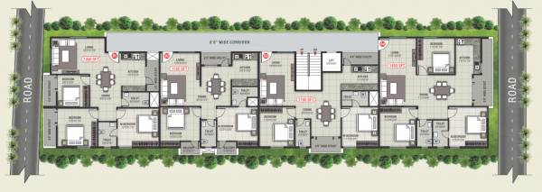  sri-sai-arcade Sri Sai Arcade Cluster Plan For Typical Floor Plan