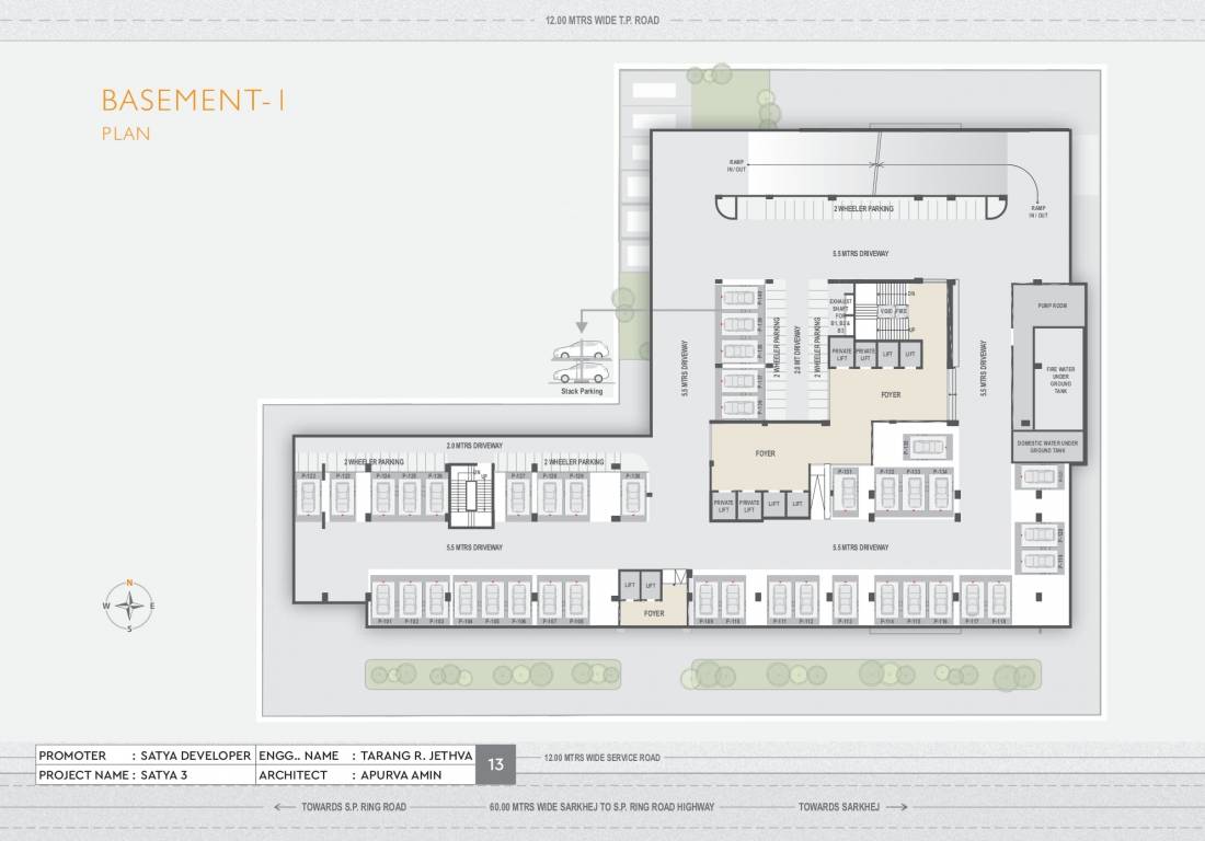  3 Satya 3 Basement 1 Cluster Plan