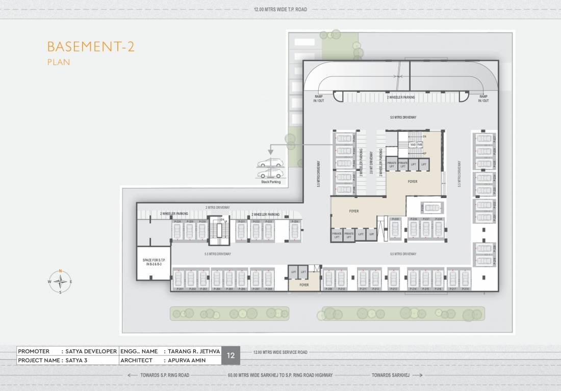  3 Satya 3 Basement 2 Cluster Plan