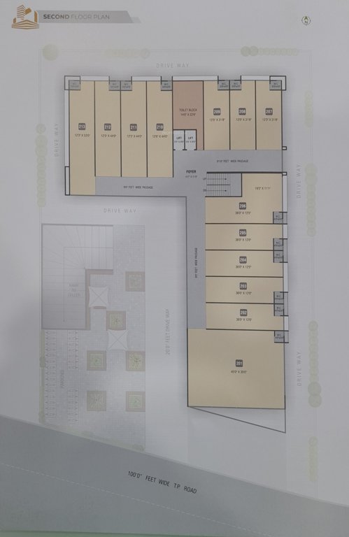  golden plaza Golden Plaza Cluster Plan for 2nd Floor