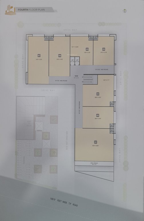  golden plaza Golden Plaza Cluster Plan for 4th Floor