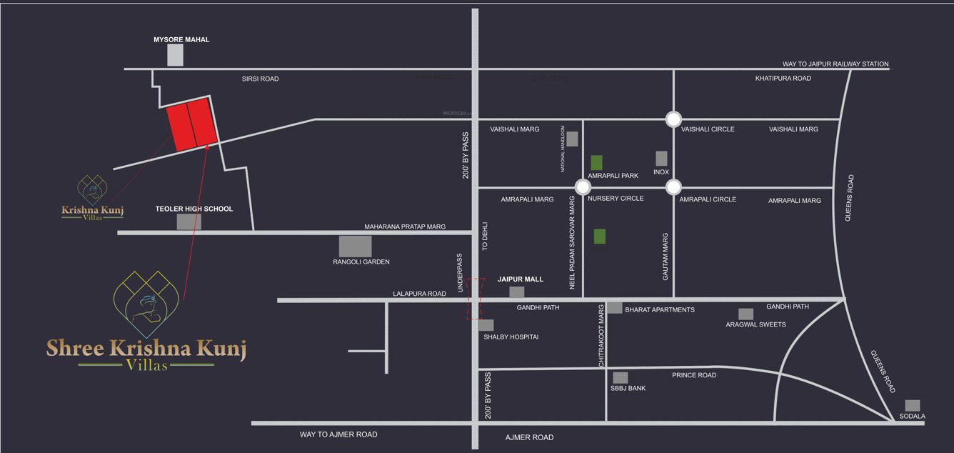  shri krishana kunj Location Plan