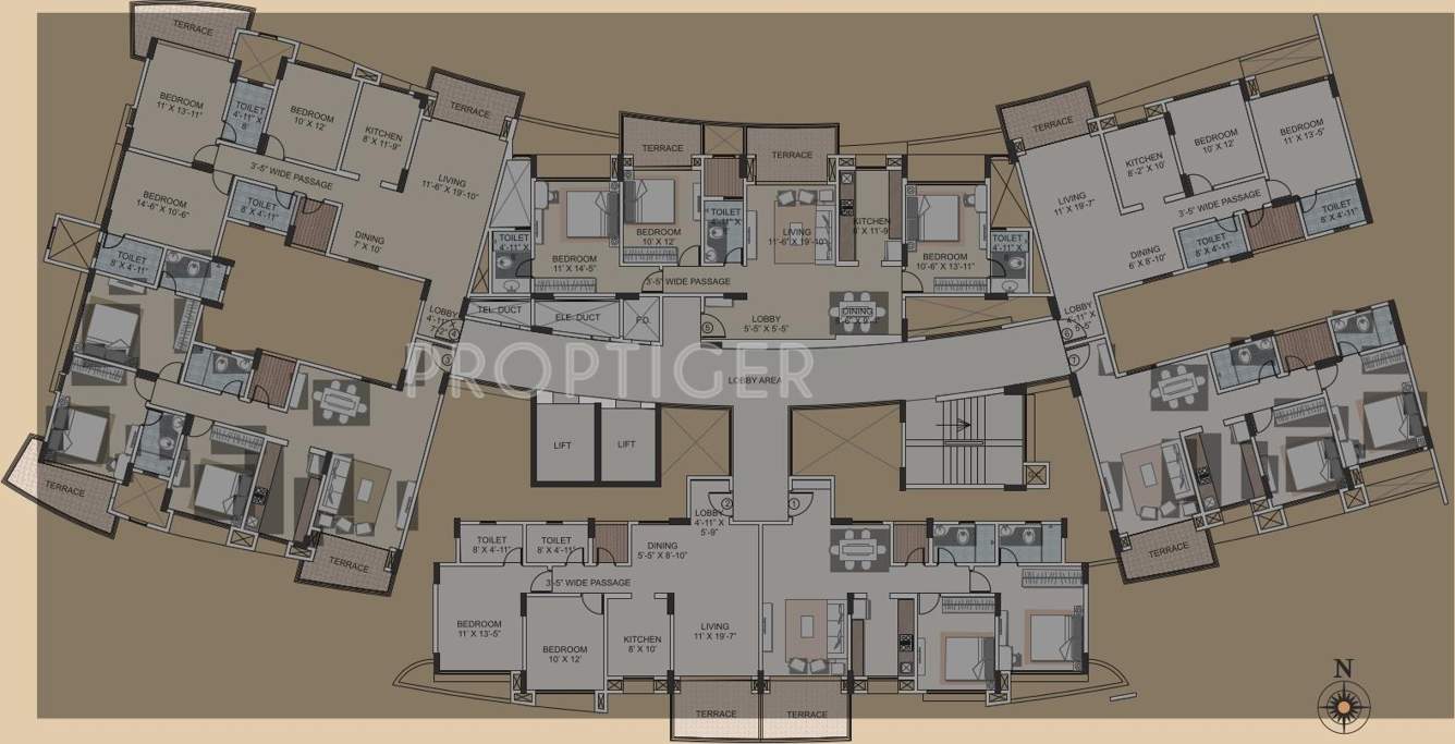  harmony Images for Cluster Plan of Kalpataru Harmony