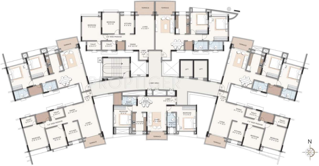  harmony Images for Cluster Plan of Kalpataru Harmony