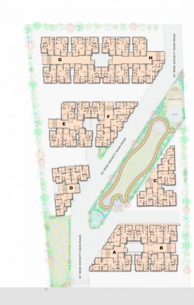  murlidhar-glory Block A,B,C,D,E,F,G And H Cluster Plan For Typical Floor Plan