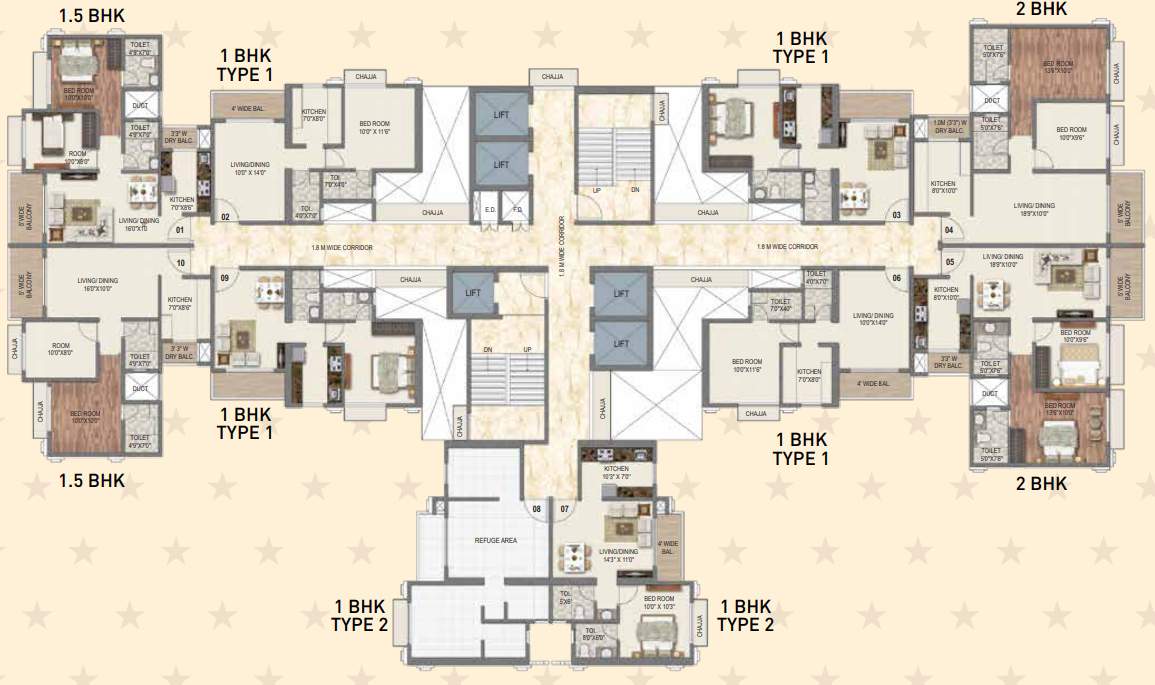  sai world dreams phase 2 Tower No 8 Breeze Cluster Plan