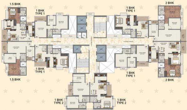  sai-world-dreams-phase-2 Tower No 8 Breeze Typical Cluster Plan