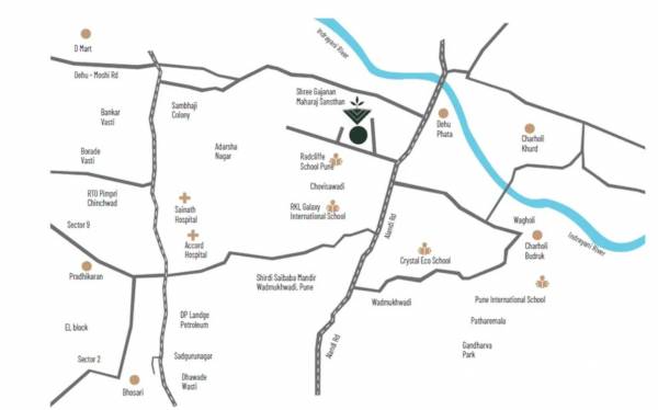  skyways-vrundavan-k Location Plan