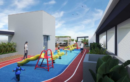  blue-sapphire Children's play area