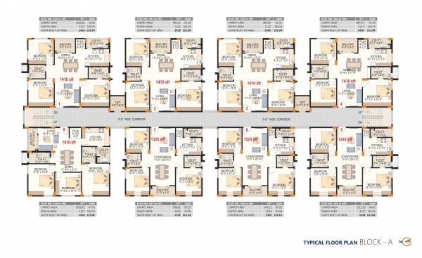  green-towers Block A Cluster Plan