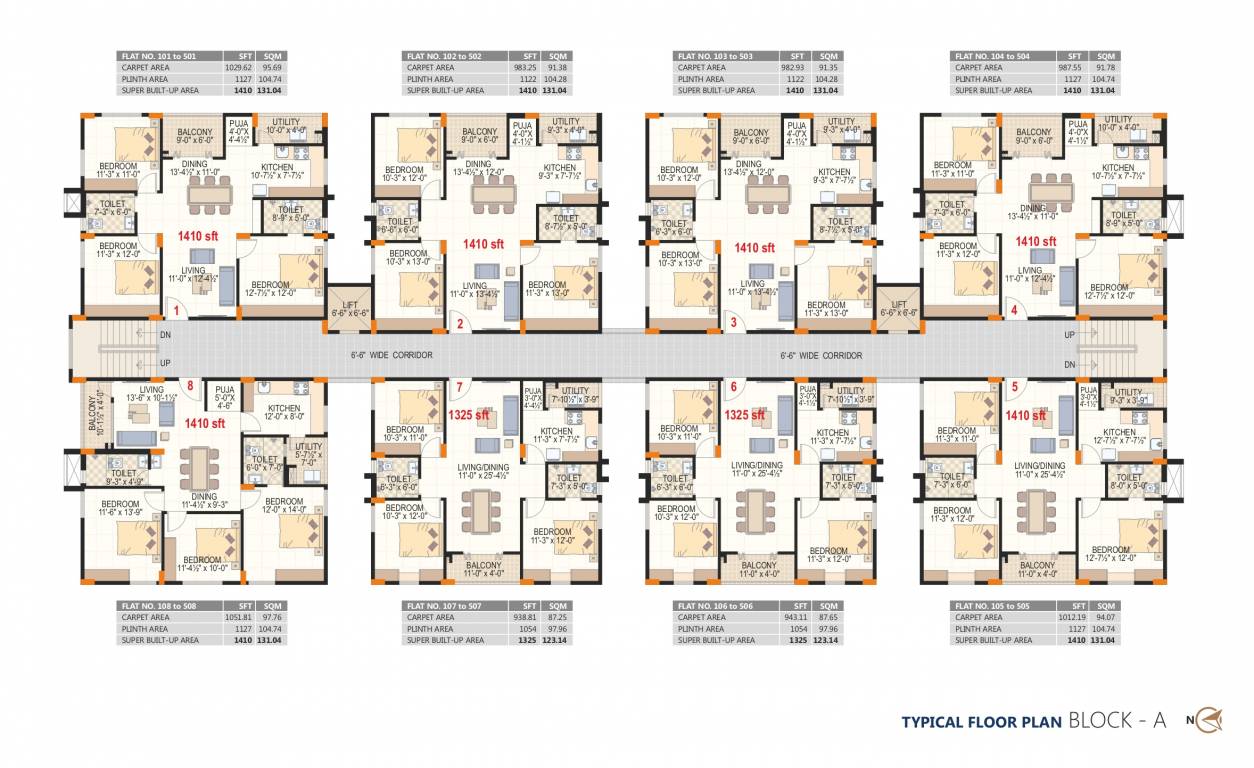  green towers Block A Cluster Plan