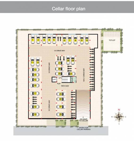  urban Urban Cluster Plan for Cellar Floor